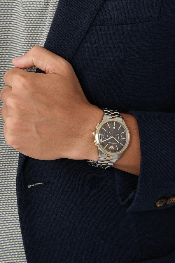 Miyota Quartz Chronograph Watch and Bracelet Set