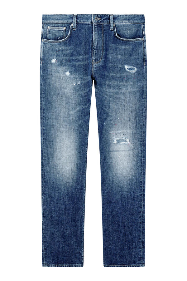 Logo Distressed Pants