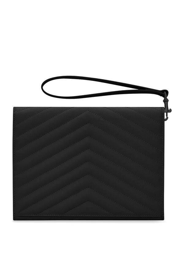 Cassandre Matelassé Flap Pouch in Grain De Poudre Leather