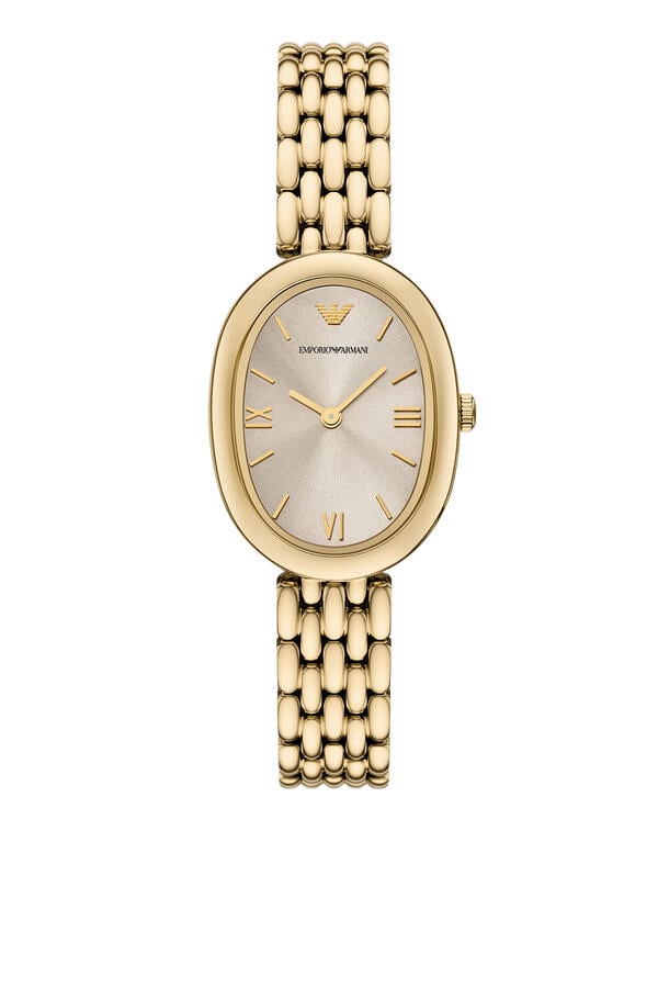Two-Hand Gold-Tone Stainless Steel Watch 