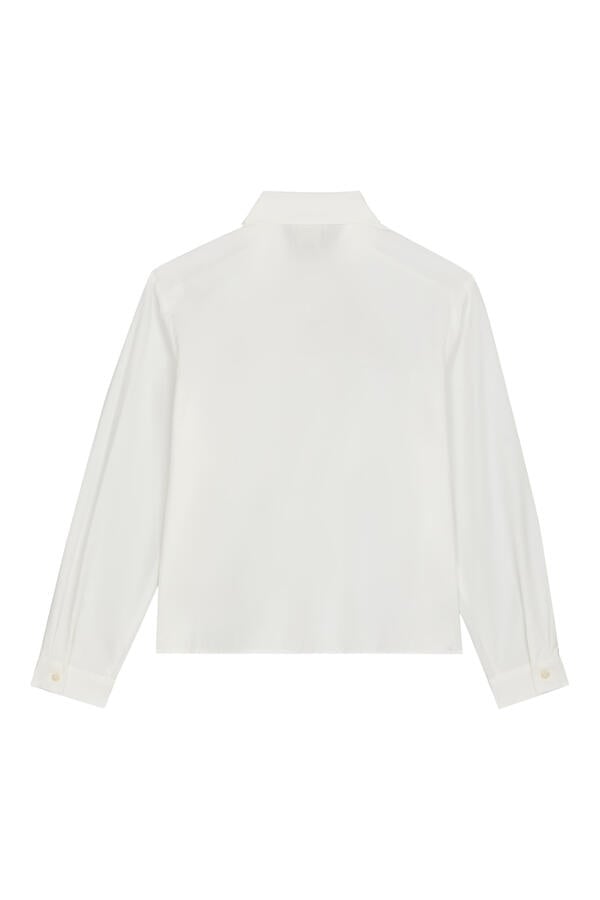 Kids Cotton Shirt with Ruffled Pocket