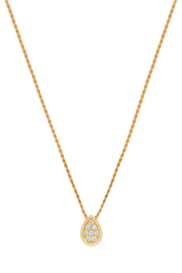 Serpent Bohème S Motif Pendant, Paved with Diamonds