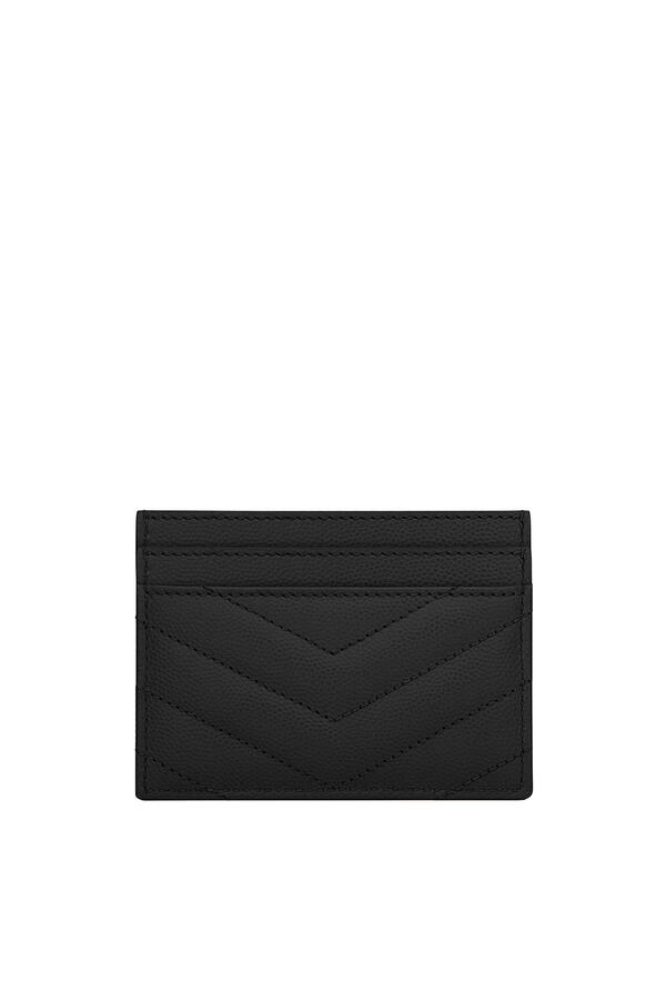 Monogram Card Case in Grain de Poudre Embossed Leather