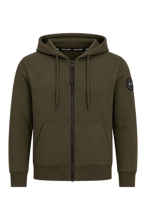Huron Logo Patch Zip-Up Hoodie