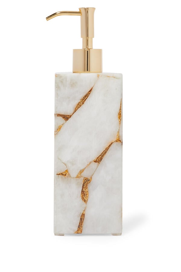 Taj Milk White Quartz Lotion Dispenser