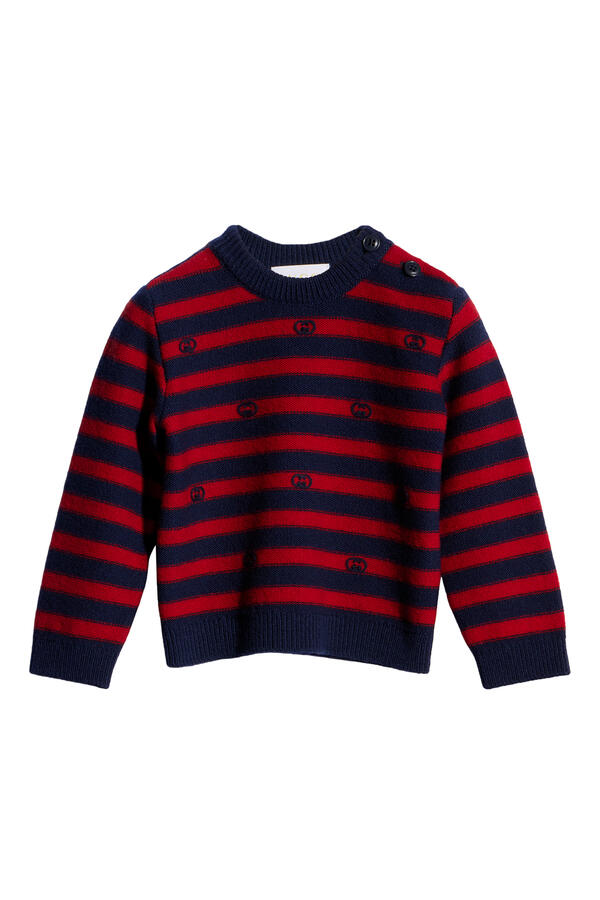 Kids Crewneck Striped Sweatshirt