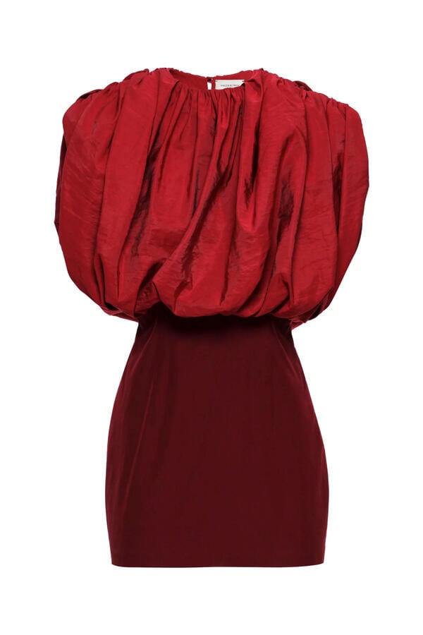 Gathered Top Mini Dress