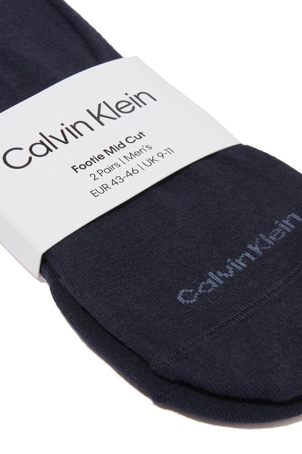 Luca Combed Cotton Trainer Socks, Set of Two