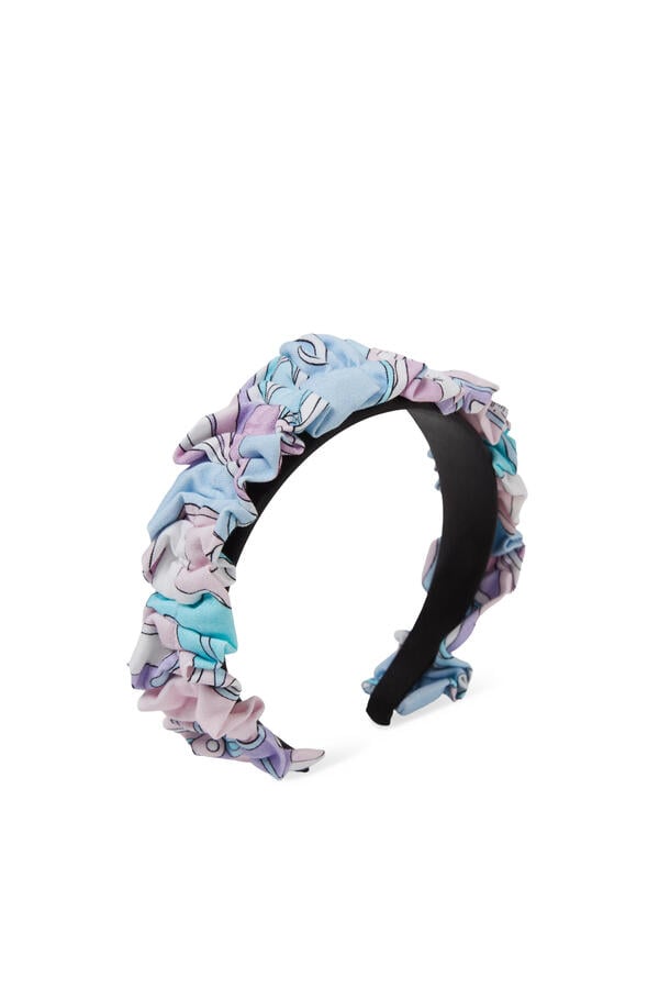 Kids Ruffle-Detail Printed Headband
