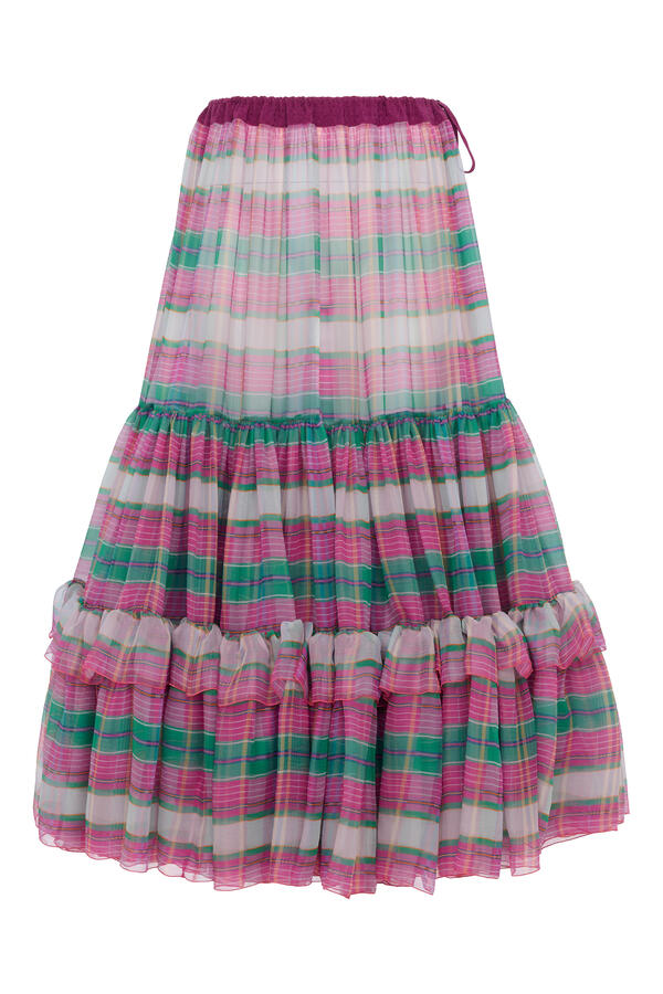 Ruffled Long Skirt