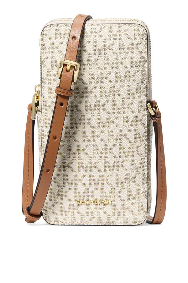 Jet Set Small Signature Logo Smartphone Crossbody Bag