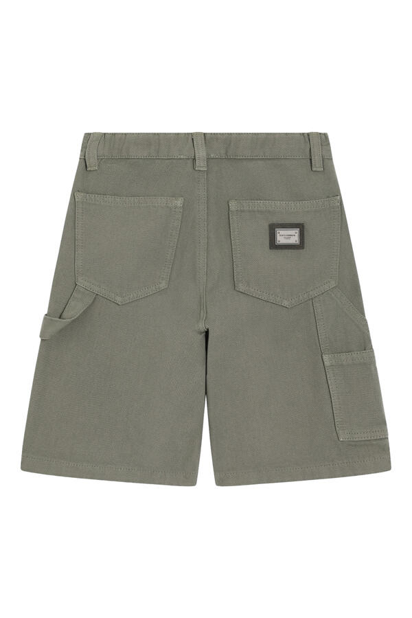 Kids Canvas Bermuda Shorts
