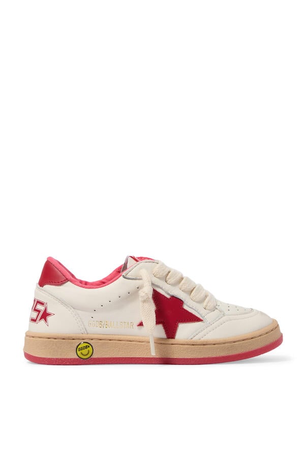 Kids Ball Star Leather Sneakers
