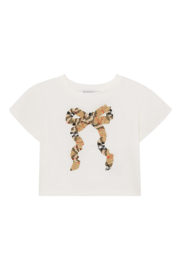Kids Check Bow T-Shirt