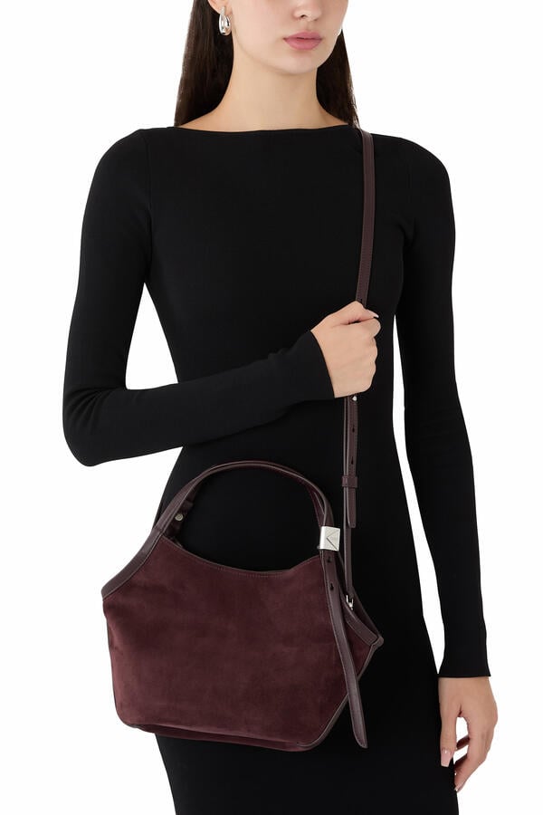 Deco Suede Small Tulip Tote