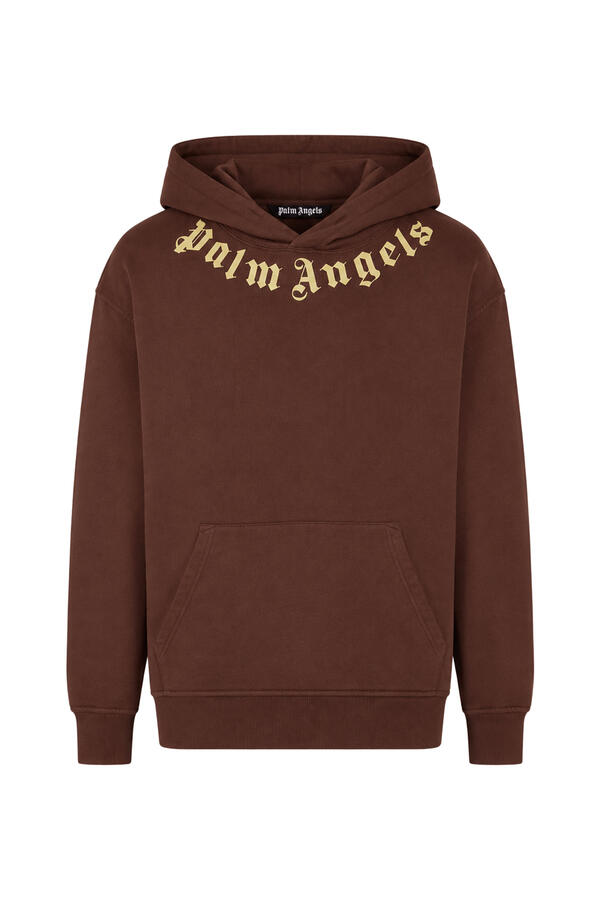 Neck Logo Printed Hoodie