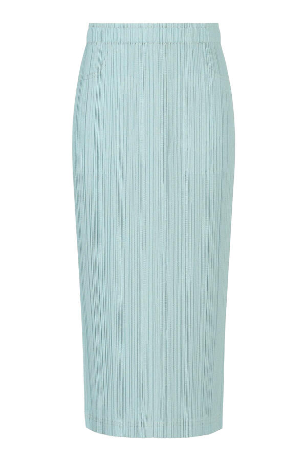 Hatching Pleats Skirt 