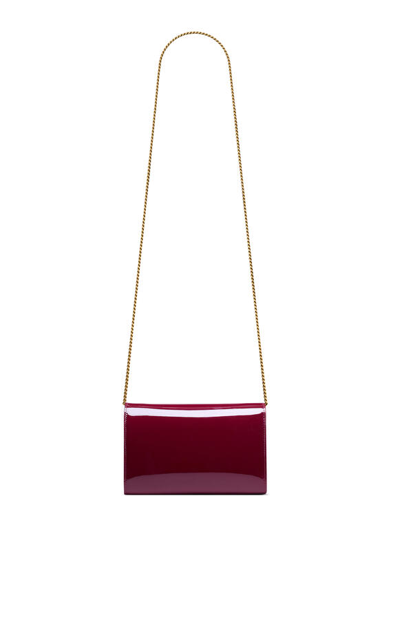 Uptown Chain Wallet in Patent Leather