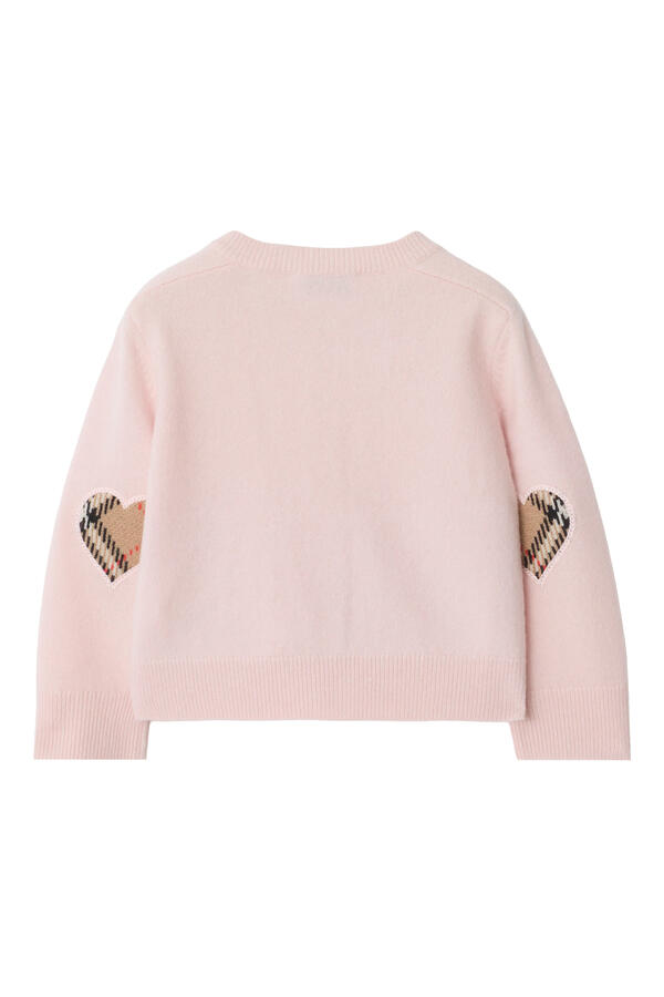 Kids Check Patch Cardigan