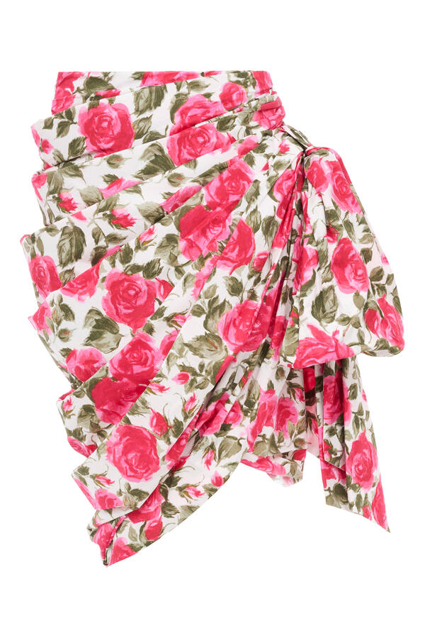 Knee-Length Wrap Skirt