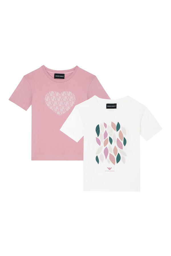 Kids 2-Pack Leaf Print and Heart EA Logo Print T-Shirt
