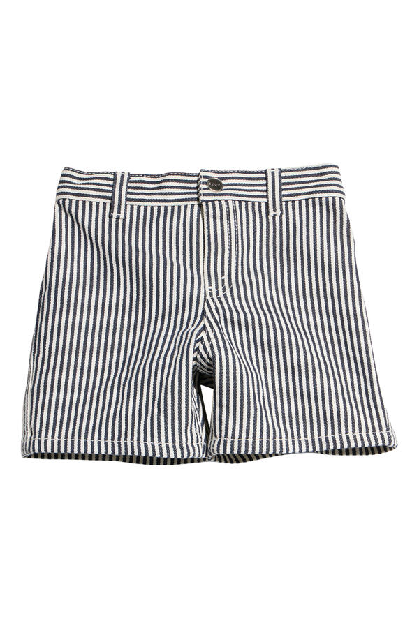 Kids  Striped Denim Shorts