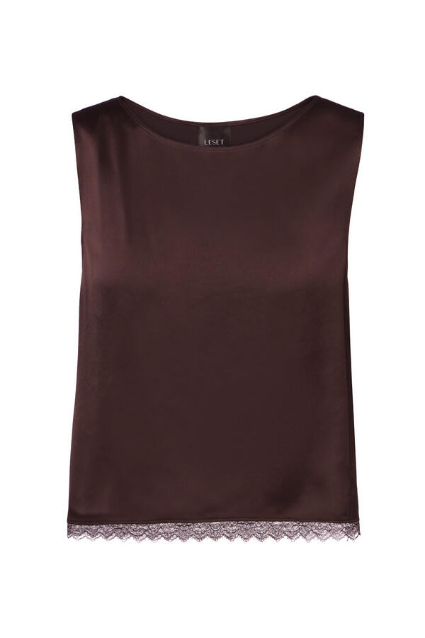 Barb Lace Crop Sleeveless Top