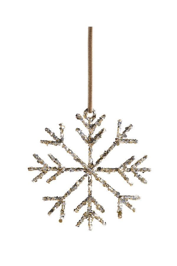 Glitter Snowflake Decoration Ornament