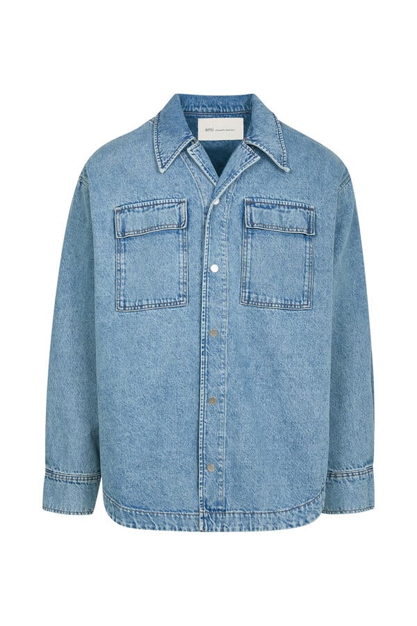 Cotton Camp Collar Overshirt 