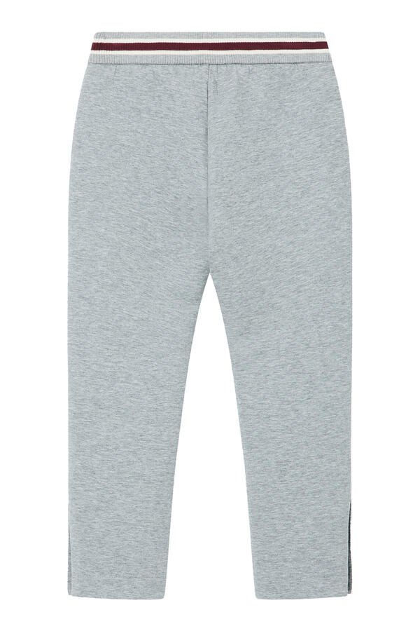 Kids Striped Ribbed Waistband Sweatpants