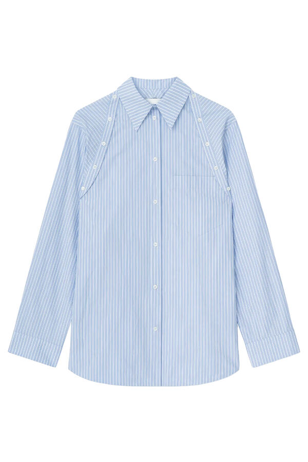 Nananda Stripe Shirting Oversized Shirt 