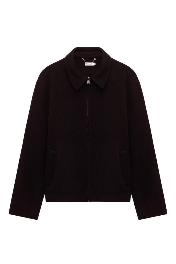 Quinn Zip Front Wool Jacket