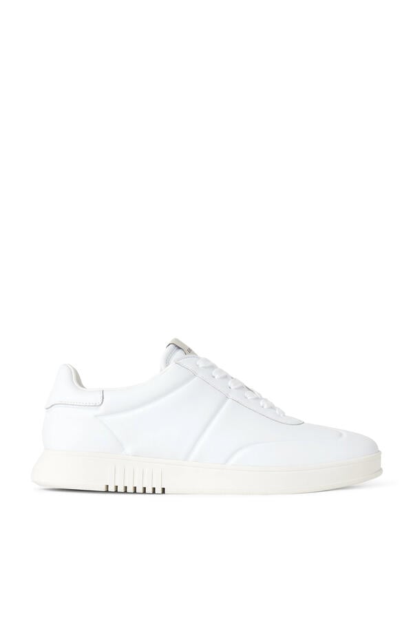 Oyster Leather Sneakers