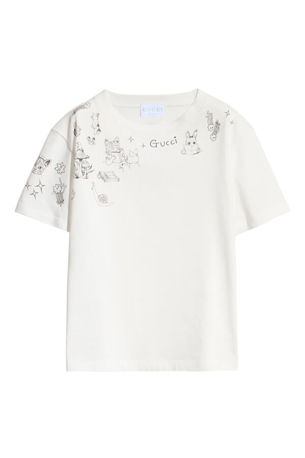 Kids Logo Animals-Print T-Shirt