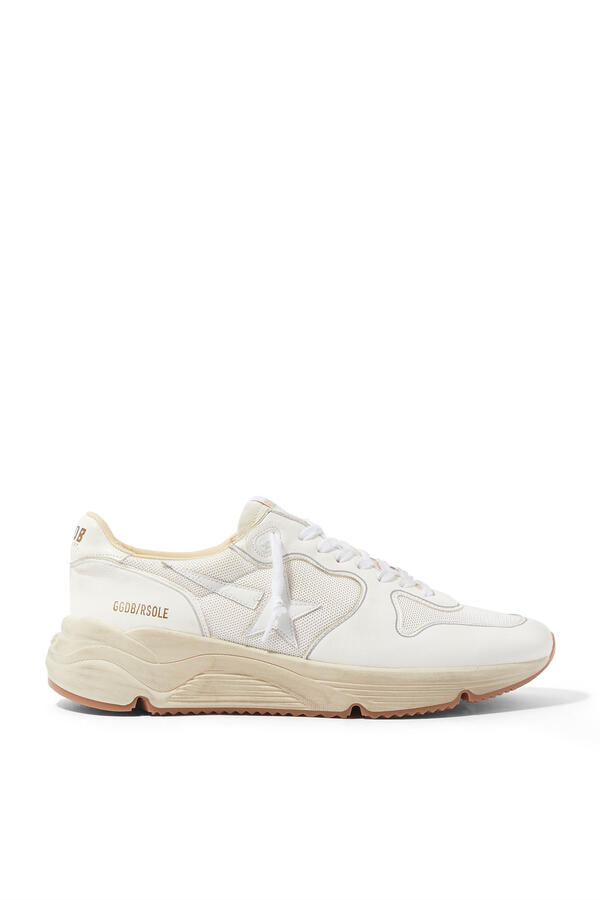 Running Sole Leather Sneakers