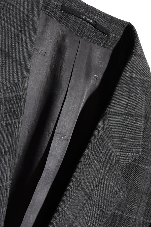 Checked Fine Wool Jacket