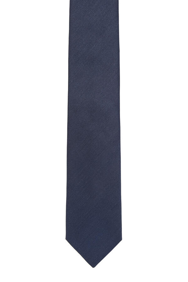 Solid Woven Shantung Silk Tie 