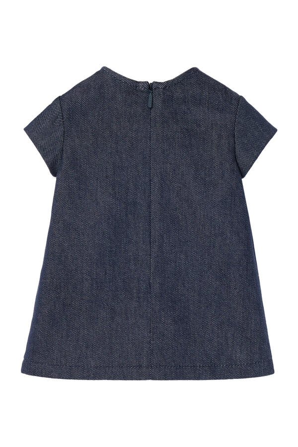 Kids Web Stripe Box Pleats Dress