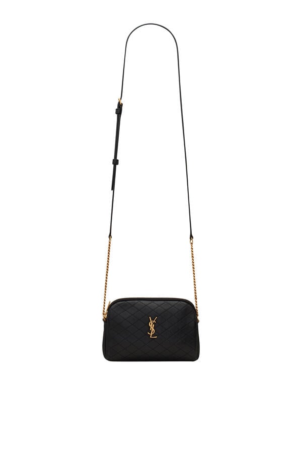 Gaby Zippered Pouch in Quilted Lambskin