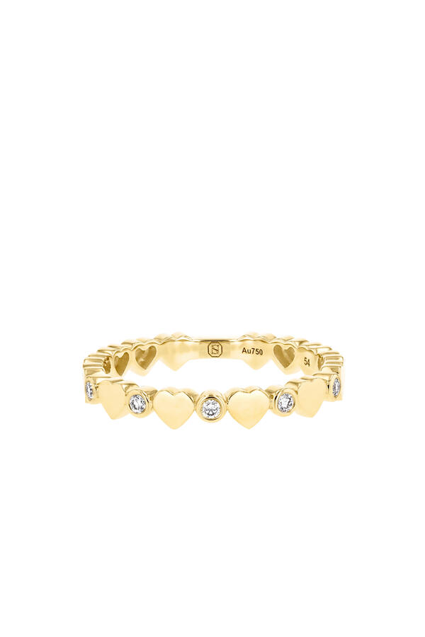  Love in Tokyo Ring,  18K Yellow Gold & Diamonds