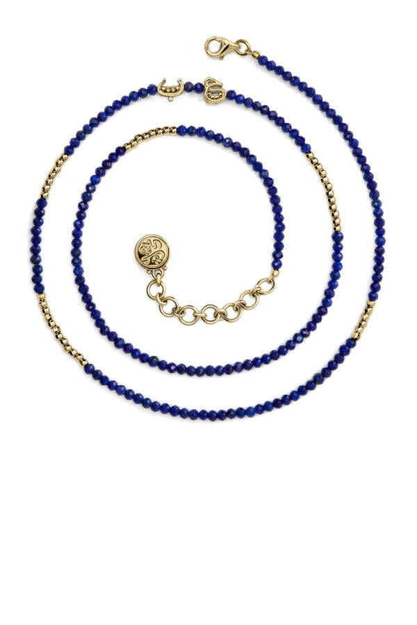 Nur Happiness Wrap-Around Bracelet, 18K Gold with Sterling Silver & Amethyst