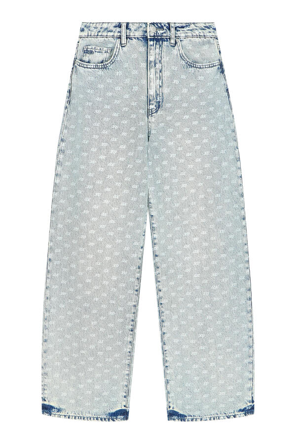 Allover Print Five-Pocket Pants