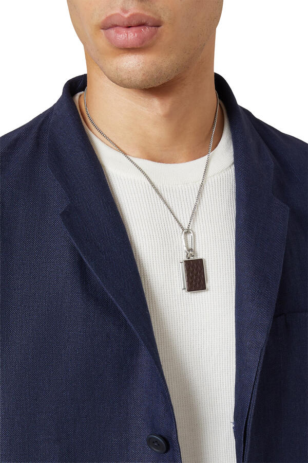 Eagle Logo Dog-Tag Metal Necklace