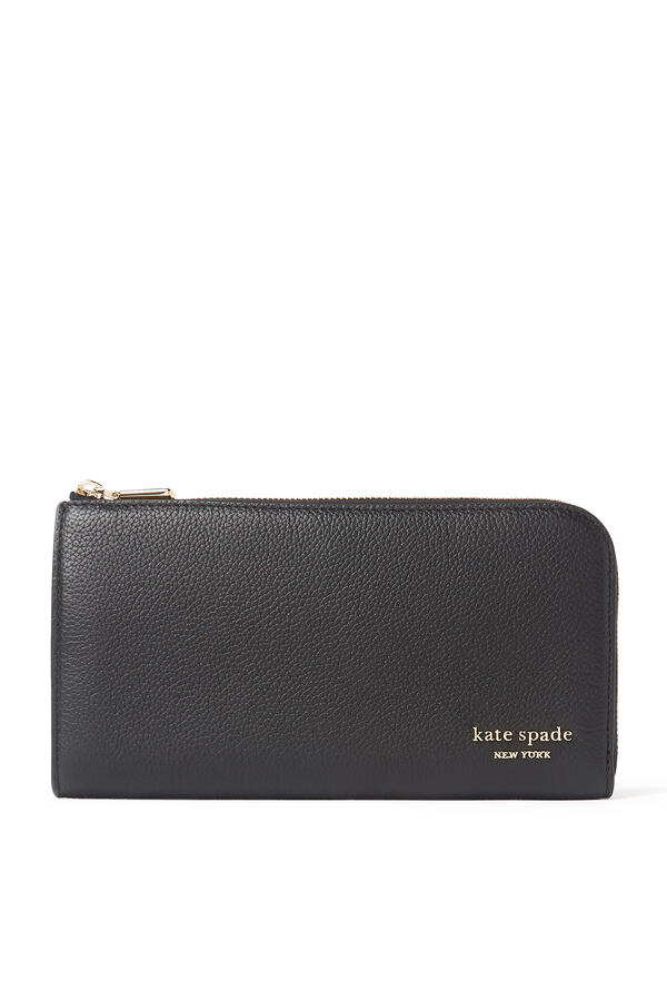 Devin Pebble Leather Zip Wallet