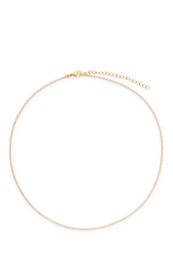 Micro Teeny Tiny Tennis Necklace