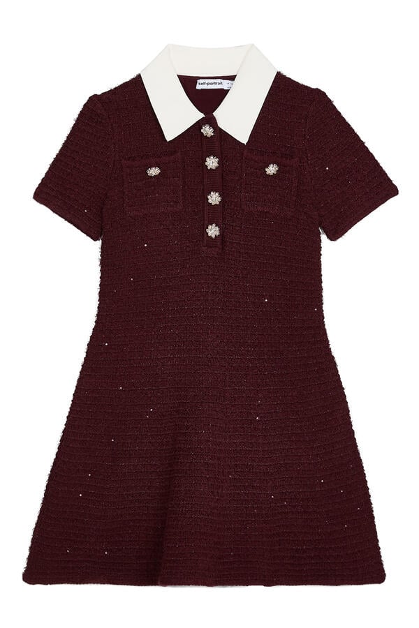 Kids Textured Knit Midi Dress
