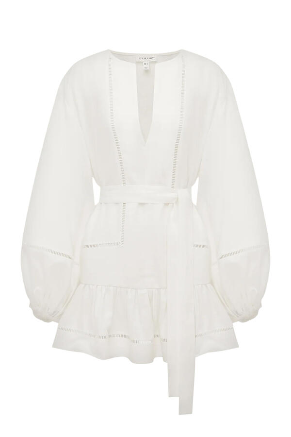 Tommy Balloon Sleeves Mini Dress