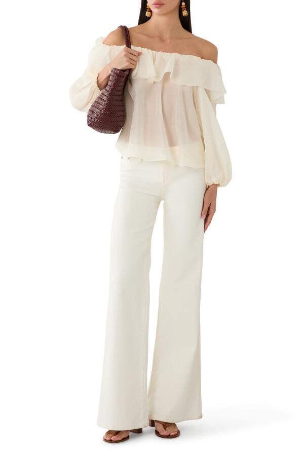 Alta Off-the-Shoulder Ruffle Blouse