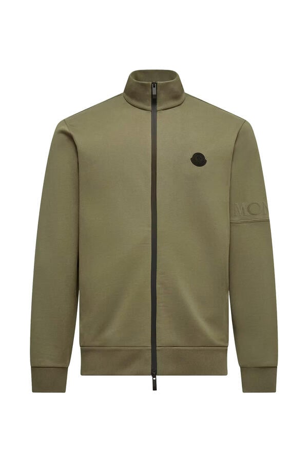 Logo Cotton Zip-Up Sweatshirt
