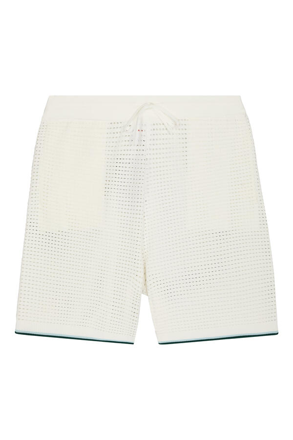 Palm Tree Emblem Crochet Shorts